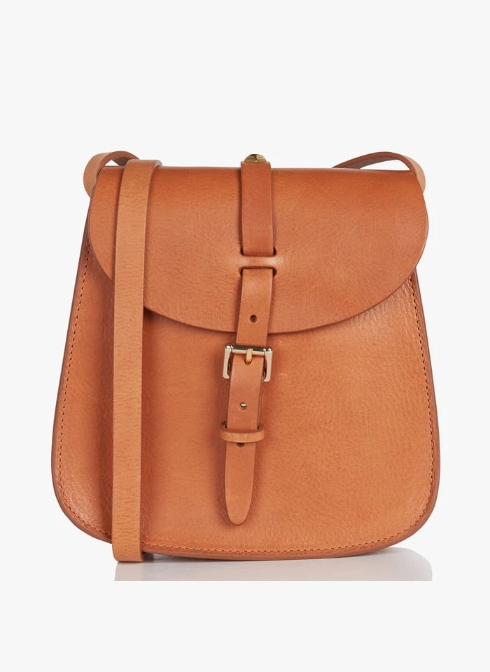 LE SAB - Mini Besace à Boucle En Cuir | Marron 1 LE SAB - Mini Besace à Boucle En Cuir | Marron