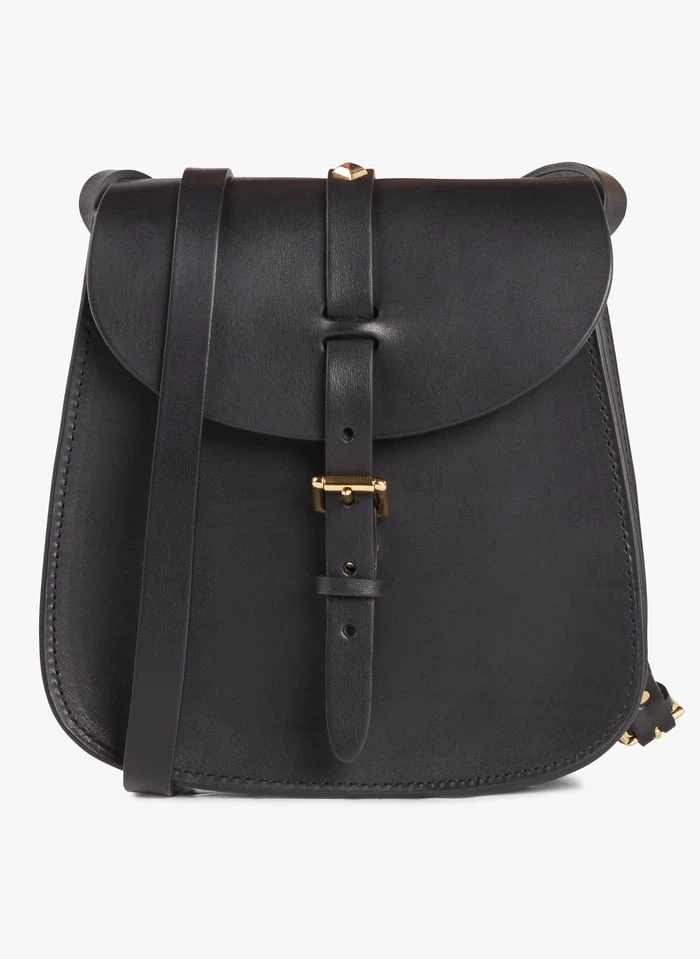 LE SAB - Mini Besace à Boucle En Cuir | Noir 1 LE SAB - Mini Besace à Boucle En Cuir | Noir