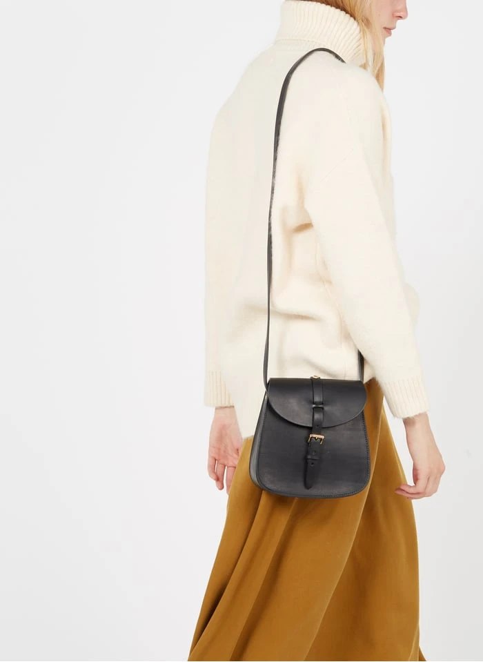 LE SAB - Mini Besace à Boucle En Cuir | Noir 3 LE SAB - Mini Besace à Boucle En Cuir | Noir – Image 3