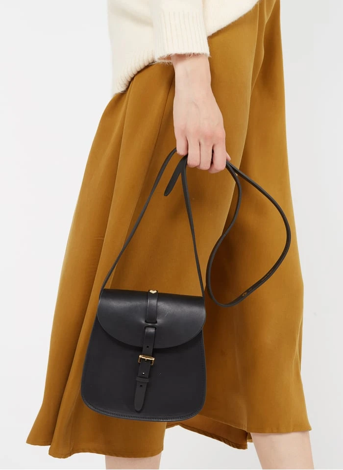 LE SAB - Mini Besace à Boucle En Cuir | Noir 2 LE SAB - Mini Besace à Boucle En Cuir | Noir – Image 2