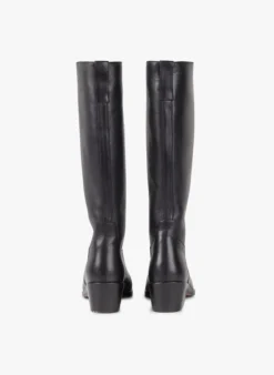 Soeur BERGAM - Bottes à Talon En Cuir | Noir -Soeur Soldes Boutique 3025966