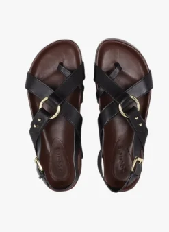 Soeur MEXICO - Sandales Plates En Cuir | Noir 13 Soeur MEXICO - Sandales Plates En Cuir | Noir -Soeur Soldes Boutique 3573838