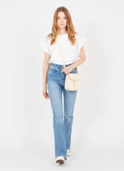 LE SAB ROCK - Mini Besace à Boucle En Cuir | Beige -Soeur Soldes Boutique 3604863