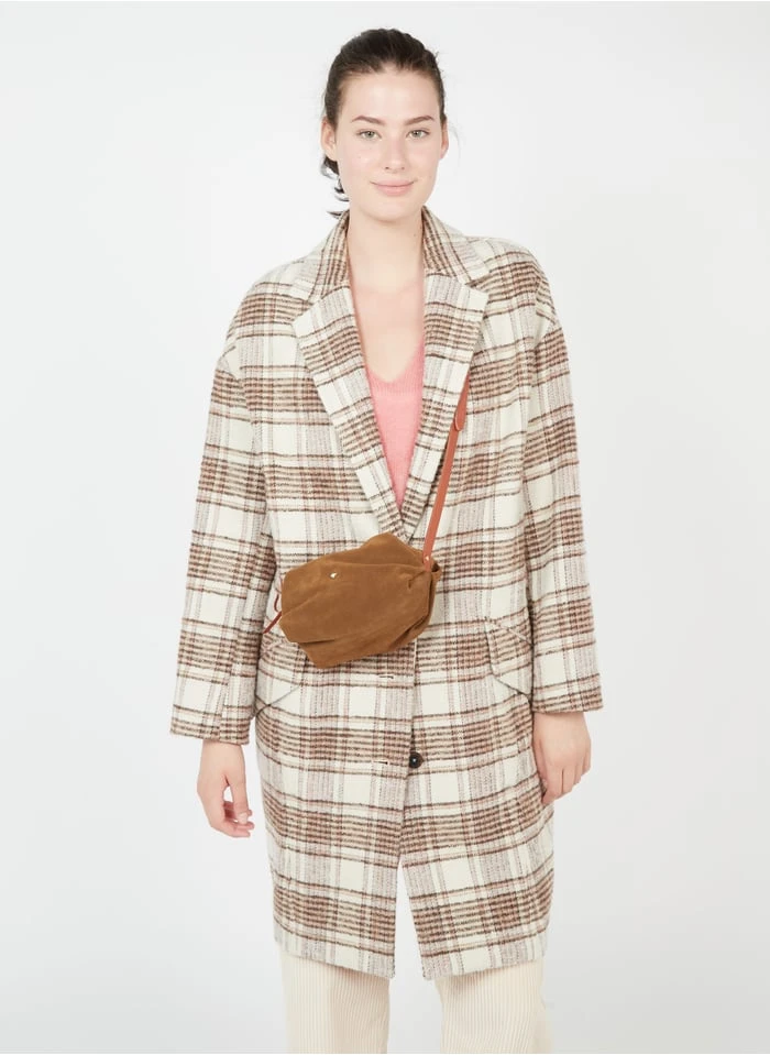 LE MINI SOHNA - Sac Bandoulière En Croute De Cuir | Marron 3 LE MINI SOHNA - Sac Bandoulière En Croute De Cuir | Marron – Image 3