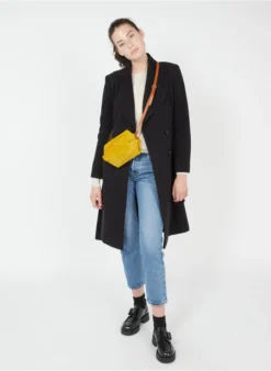 LE MINI SOHNA - Sac Bandoulière En Croute De Cuir | Jaune 7 LE MINI SOHNA - Sac Bandoulière En Croute De Cuir | Jaune -Soeur Soldes Boutique 3768744