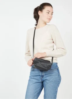 LE MINI SOHNA - Sac Bandoulière En Cuir | Noir -Soeur Soldes Boutique 3768750