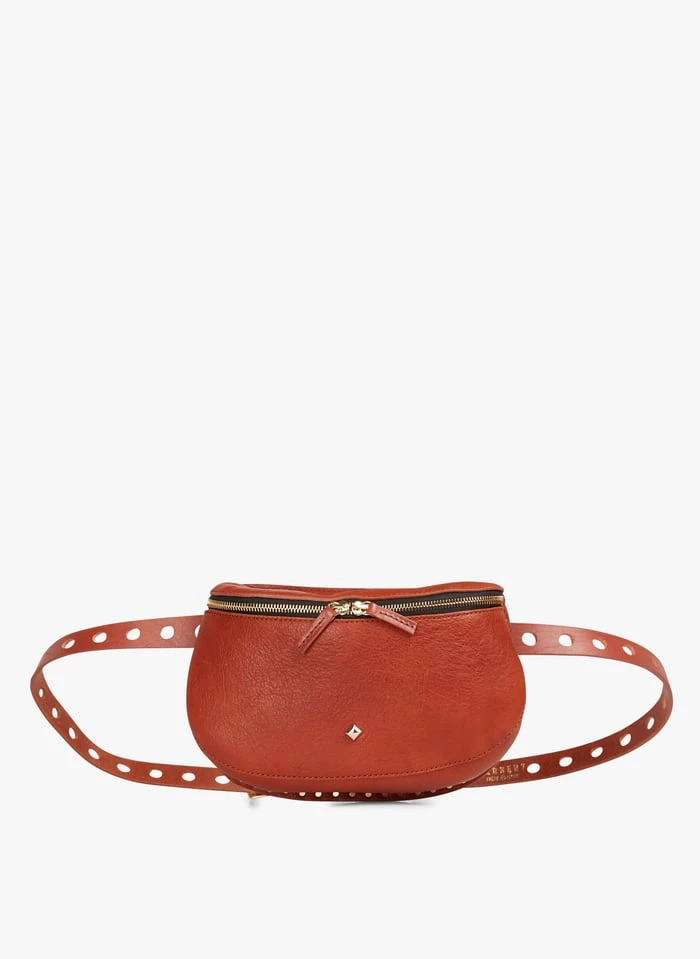 LA LILI - POCH CEINT AJUST CLOUS - Banane En Cuir | Multicolore 1 LA LILI - POCH CEINT AJUST CLOUS - Banane En Cuir | Multicolore