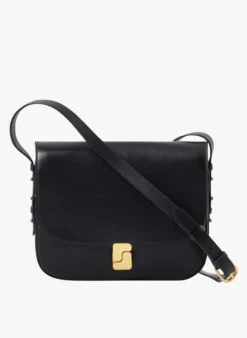 Soeur BELLISSIMA MAXI - Sac Bandoulière En Cuir Glacé | Noir