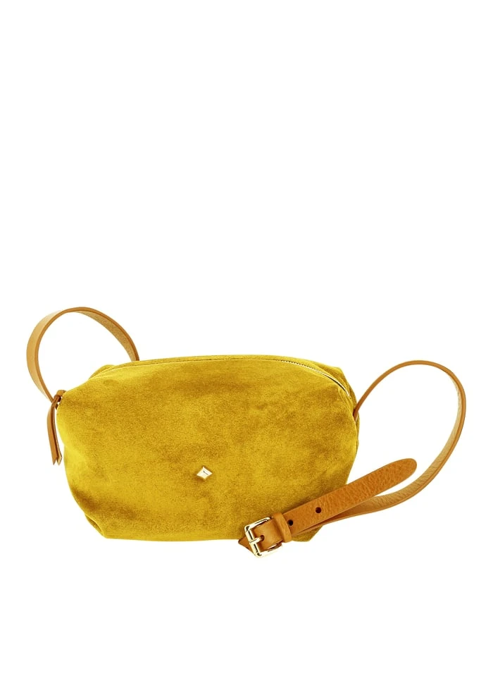 LE MINI SOHNA - Sac Bandoulière En Croute De Cuir | Jaune 1 LE MINI SOHNA - Sac Bandoulière En Croute De Cuir | Jaune