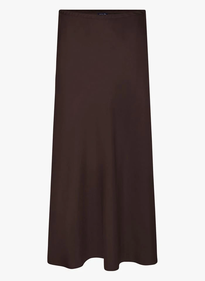 Soeur FEVER - Jupe Midi Fluide En Satin | Gris 3 Soeur FEVER - Jupe Midi Fluide En Satin | Gris – Image 3