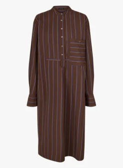 Soeur PIA - Robe Longue En Popeline De Coton Rayé | Multicolore -Soeur Soldes Boutique 3984874