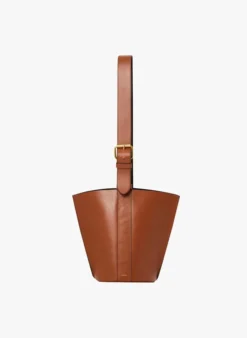 Soeur SAUL MINI - Sac Seau En Cuir Souple | Marron