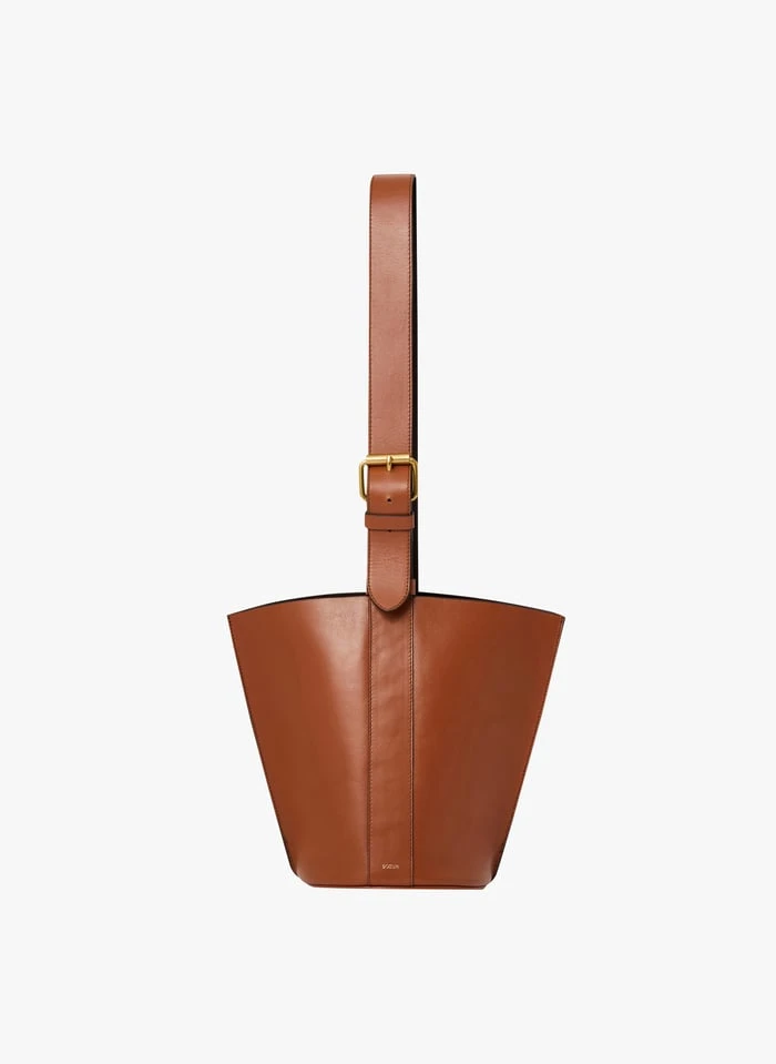 Soeur SAUL MINI - Sac Seau En Cuir Souple | Marron 1 Soeur SAUL MINI - Sac Seau En Cuir Souple | Marron
