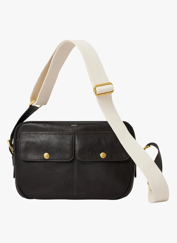 Soeur THYLANE - Sac Bandoulière En Cuir Grainé | Marron 1 Soeur THYLANE - Sac Bandoulière En Cuir Grainé | Marron