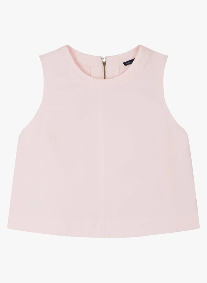 Soeur PAMPA - Top Col Rond En Coton | Rose 3 Soeur PAMPA - Top Col Rond En Coton | Rose – Image 3