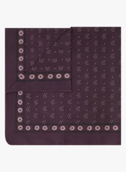 Soeur Foulard En Voile De Coton Imprimé | Violet -Soeur Soldes Boutique 3985023