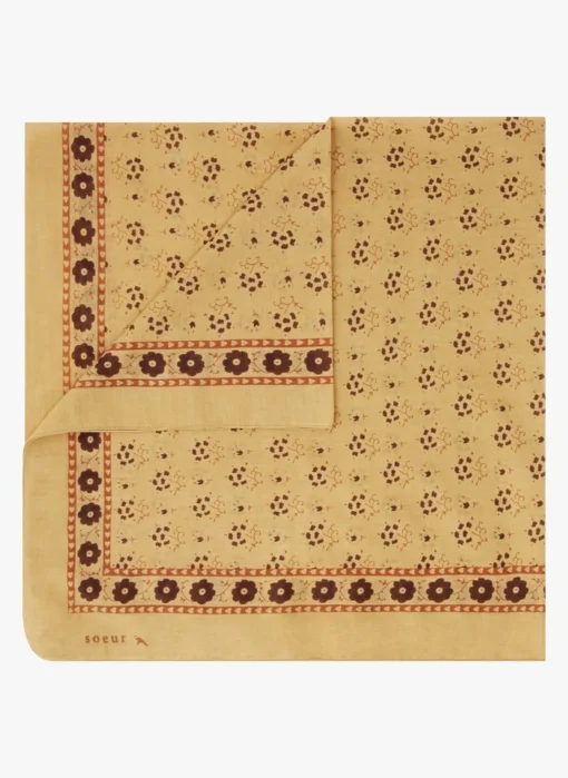 Soeur Foulard En Voile De Coton Imprimé | Multicolore -Soeur Soldes Boutique 3985025