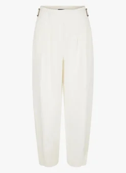 Soeur TRIOMPHE - Pantalon En Lin Flammé Lavé | Blanc 7 Soeur TRIOMPHE - Pantalon En Lin Flammé Lavé | Blanc -Soeur Soldes Boutique 3985039