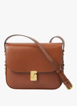 Soeur BELLISSIMA MAXI - Sac Bandoulière En Cuir Glacé | Marron