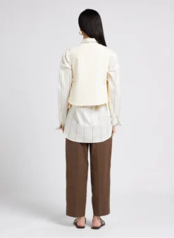 Soeur TISHKA - Top Col Rond En Toile De Coton | Beige 13 Soeur TISHKA - Top Col Rond En Toile De Coton | Beige -Soeur Soldes Boutique 4009700