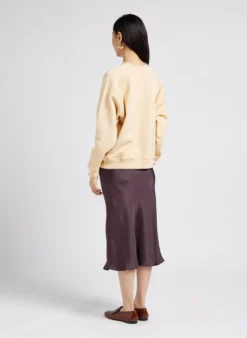 Soeur FEVER - Jupe Midi Fluide En Satin | Kaki -Soeur Soldes Boutique 4009725