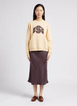 Soeur FEVER - Jupe Midi Fluide En Satin | Kaki -Soeur Soldes Boutique 4009726