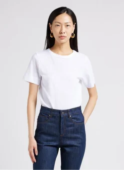 Soeur CYRIL - Tee-shirt Col Rond En Coton Mélangé | Blanc