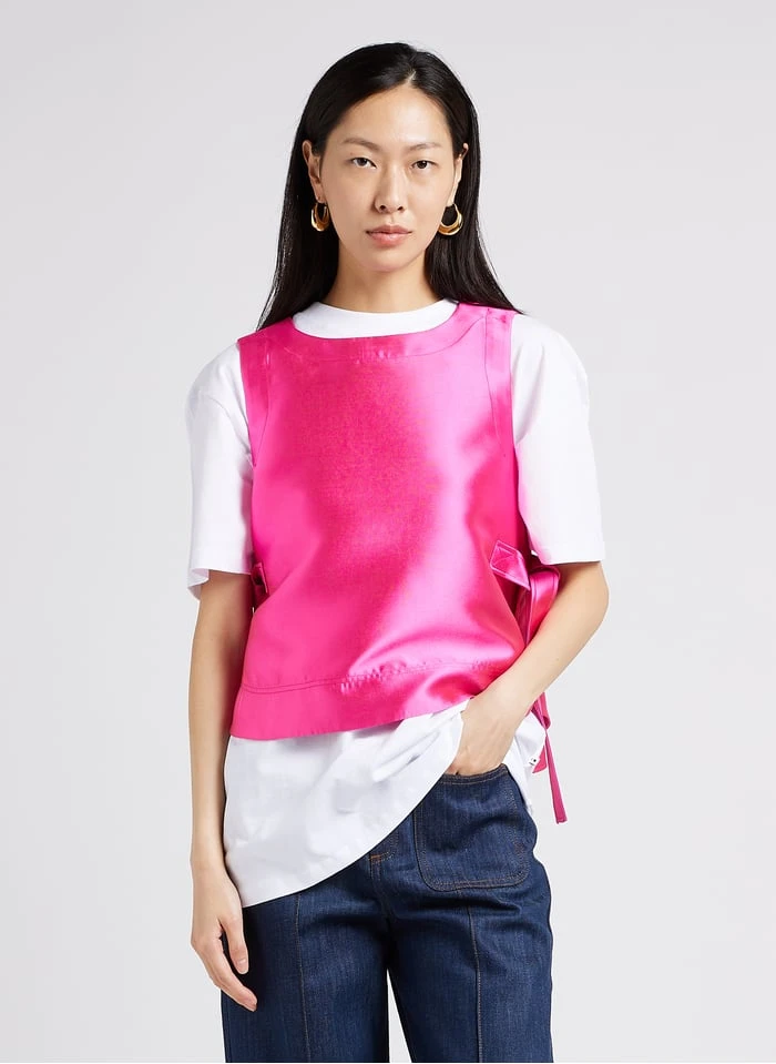 Soeur TISHKA - Top Sans Manches En Satin | Rose 4 Soeur TISHKA - Top Sans Manches En Satin | Rose – Image 4