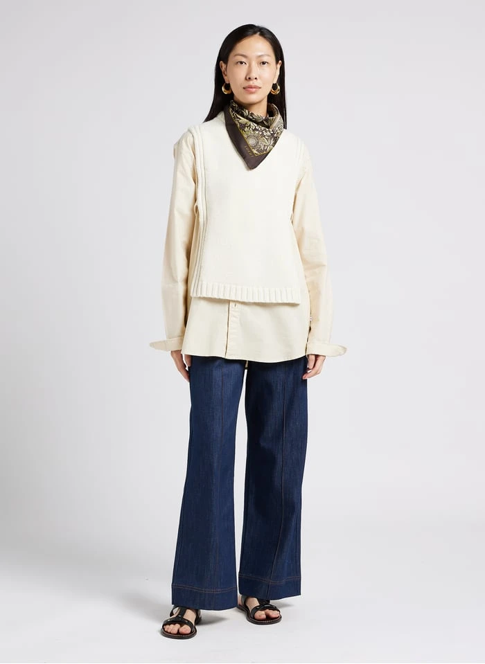 Soeur UZEL - Plastron En Laine | Beige 5 Soeur UZEL - Plastron En Laine | Beige – Image 5