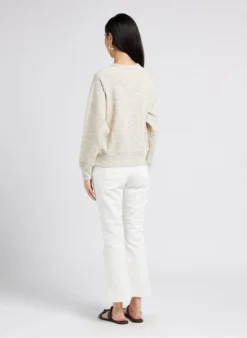 Soeur FRANCISCO - Jean Flare En Coton | Blanc -Soeur Soldes Boutique 4009832