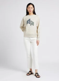 Soeur FRANCISCO - Jean Flare En Coton | Blanc -Soeur Soldes Boutique 4009833