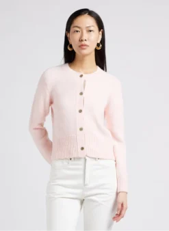 Soeur LYNE - Gilet Court Boutonné | Rose