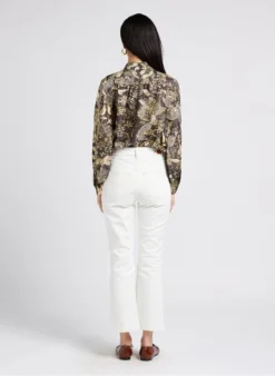 Soeur FRANCISCO - Jean Flare En Coton | Blanc -Soeur Soldes Boutique 4009848