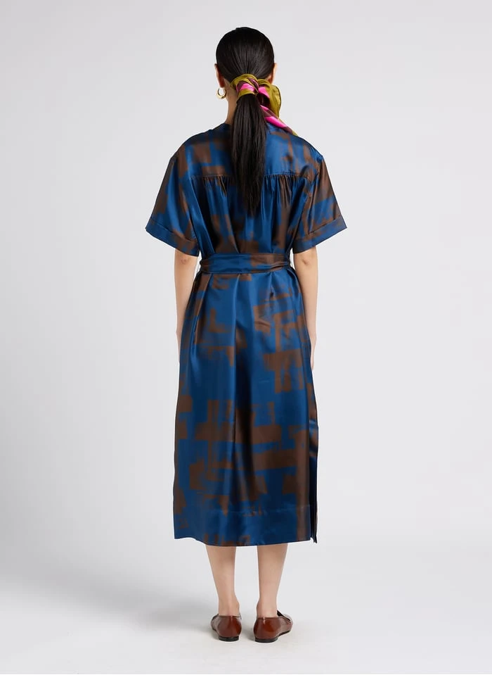 Soeur THAILAND - Robe Midi En Soie Imprimée | Multicolore 6 Soeur THAILAND - Robe Midi En Soie Imprimée | Multicolore – Image 6