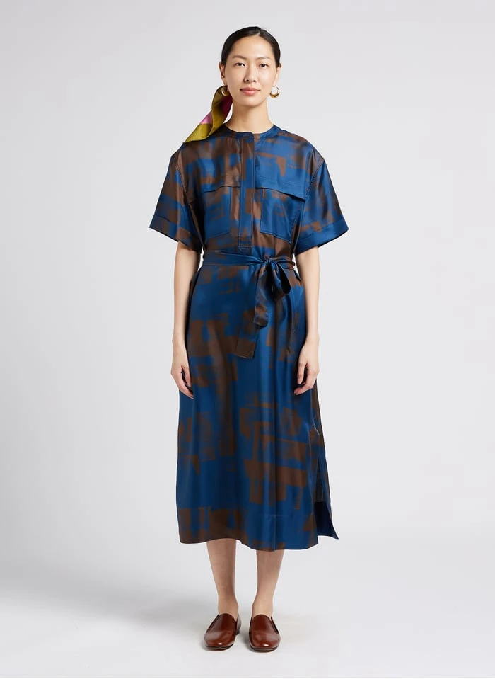 Soeur THAILAND - Robe Midi En Soie Imprimée | Multicolore 5 Soeur THAILAND - Robe Midi En Soie Imprimée | Multicolore – Image 5