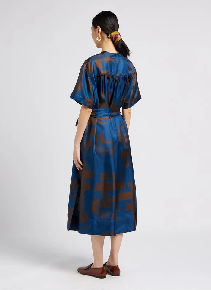 Soeur THAILAND - Robe Midi En Soie Imprimée | Multicolore 2 Soeur THAILAND - Robe Midi En Soie Imprimée | Multicolore – Image 2