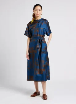 Soeur THAILAND - Robe Midi En Soie Imprimée | Multicolore