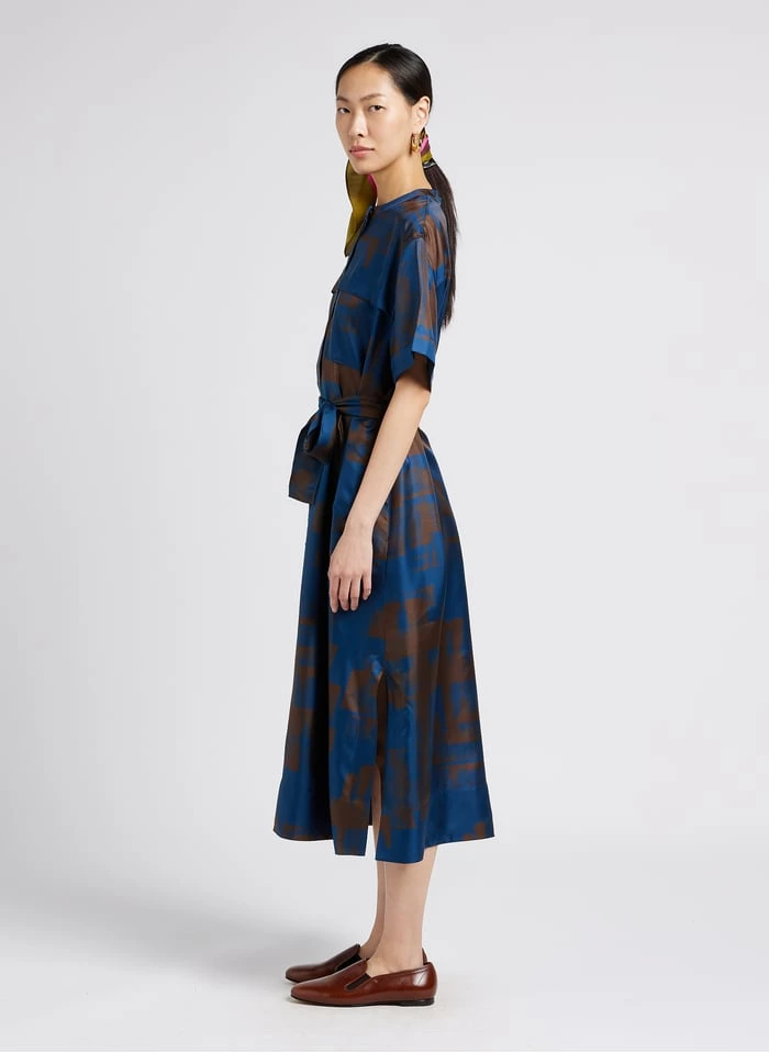 Soeur THAILAND - Robe Midi En Soie Imprimée | Multicolore 4 Soeur THAILAND - Robe Midi En Soie Imprimée | Multicolore – Image 4