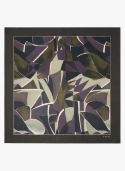 Soeur CAPUCINE - Foulard En Soie Imprimé | Gris