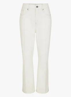 Soeur FRANCISCO - Jean Flare En Coton | Blanc -Soeur Soldes Boutique 4018308