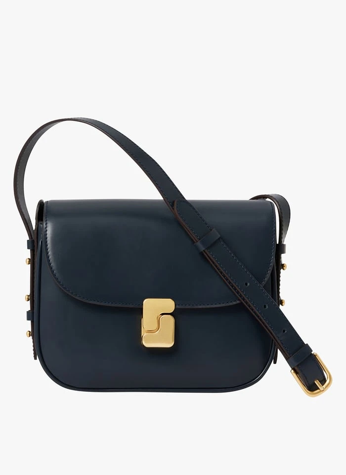 Soeur BELLISSIMA MINI - Sac Bandoulière En Cuir De Vachette | Bleu 1 Soeur BELLISSIMA MINI - Sac Bandoulière En Cuir De Vachette | Bleu