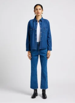 Soeur FRANCISCO - Jean Flare En Coton | Jean Délavé -Soeur Soldes Boutique 4044010