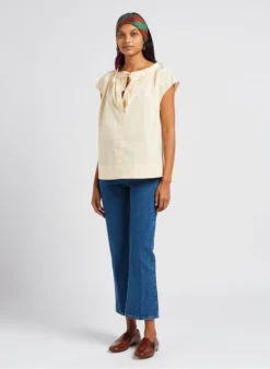 Soeur TANGER - Top En Popeline De Coton | Beige 8 Soeur TANGER - Top En Popeline De Coton | Beige -Soeur Soldes Boutique 4047361