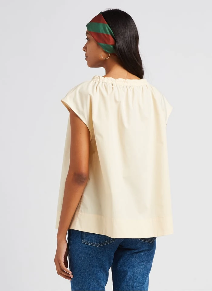 Soeur TANGER - Top En Popeline De Coton | Beige 2 Soeur TANGER - Top En Popeline De Coton | Beige – Image 2