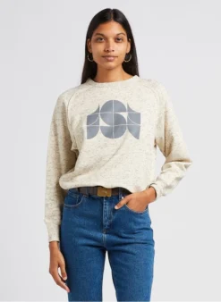 Soeur PASCAL - Sweat En Molleton Sérigraphié | Blanc