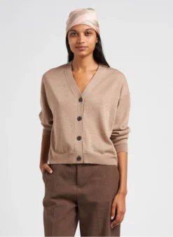 Soeur IDEM - Gilet Col V En Laine | Beige