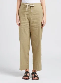 Soeur SARAJEVO - Pantalon Droit Chiné En Lin | Beige