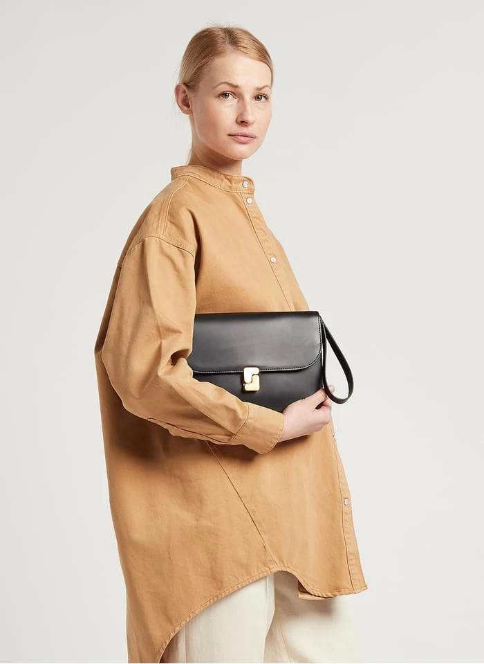 Soeur PALOMA - Pochette En Cuir Glacé | Noir 2 Soeur PALOMA - Pochette En Cuir Glacé | Noir – Image 2