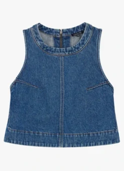 Soeur PAMPA - Top Court En Denim | Jean Délavé