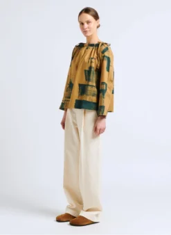 Soeur SULPICE - Pantalon à Pinces En Coton | Beige -Soeur Soldes Boutique 4092322